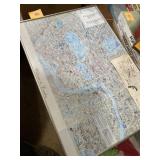 Framed welcome to London map 21ï¿½ x 14ï¿½