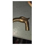 Brass bird head cane head
