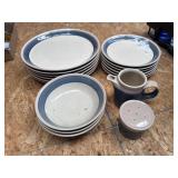 Mikasa Blue Thunder dinnerware set