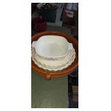 Corning ware 1qt casserole dish, 2 pfaltzgraff