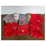 6 Wabash College shirts & 2 hats Large - XXLarge