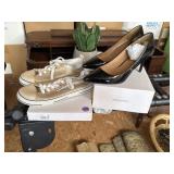 Calvin Klein heels 9.5 and true religion sneakers