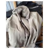 Pan Am bag, leather jackets, London fog coat and