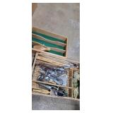 2 silverware trays , one with contents