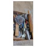 Assortment of kitchen utensils