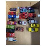 Flat of 23 vintage hot wheels