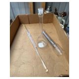 Laboratory flask and other glass