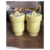 Ceramic egg coddlers, made in England