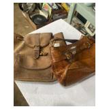 Leather satchel and purse