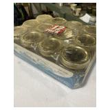 12 regular tapered jars half pint ball  jars