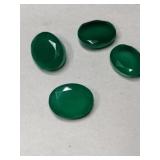 Green cultured stones mixed sizes