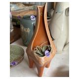 Stanford Sebring pottery wall pocket vase