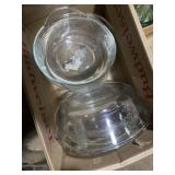 Collection of clear glass cookware