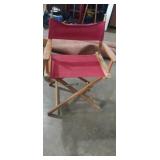 Director style wooden folding chair