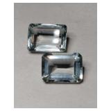 Clear  cultured stones mixed sizes