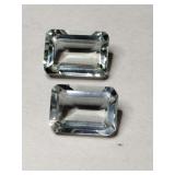 Clear  cultured stones mixed sizes