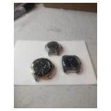 3 Old Watch Heads No Bands