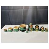vintage hand-painted Russian Matryoshka nesting
