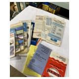 Collection of maps, pocketbooks, and other guide