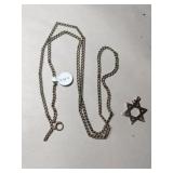 14k Star of David marked 14k clasp on chain