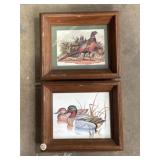 vintage duck quail prints, one by by Gregory F.