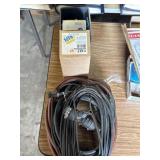 Pneumatic hose, extension cord, oil filters, and