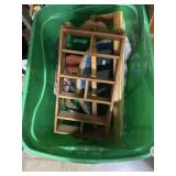 Wooden display & other wall and room decor in