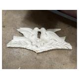 24' Kissing doves reproduction wall plaque, quite