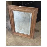 24 x 17.5' wood framed mirror