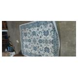 Blue floral patter 5ft x 7ft area rug