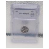 1962 Graded Silver Dime