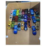 Flat of 27 vintage hot wheels