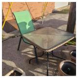 Patio table and 1 chair