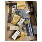 Various items, including Hoosier, crow call,