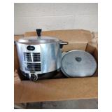 Large lot of vintage pans  & cookers: electric