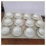 11 adderley cream soup bowls 4in diameter 2in