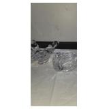 7in Princess house crystal turtle dove dish and