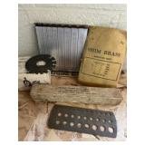 Pelouze tension scale model 20 ï¿½ T, brass, shims,