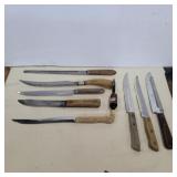 Assorted knives Flint, Alan Robert's, shapleigh