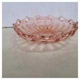 Fostoria pink depression glass bowl 11in diameter