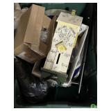 Tote of vintage Tupperware and other fun stuff