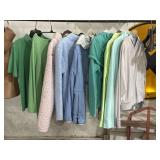 Women's fleece jackets, athletic wear, tops sizes