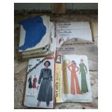 Large lot of vintage clothing patterns. Many date