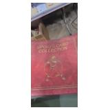 Sports album card collection.