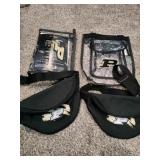 Purdue covid kit and 2 waist bag  clear bag