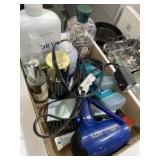 Hairdryer and grooming items