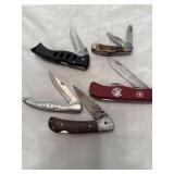 5 pocket knife lot
