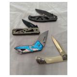 4 pocket knife lot gerber imperial wartech