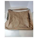 Tory Burch  Brown soft leather hobo handbag metal