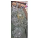 Clear glassware assortment